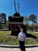 На днях получатели социальных услуг посетили памятник «Т-34-85», установленный в небольшом сквере в центре города Нальчик в 1971 году